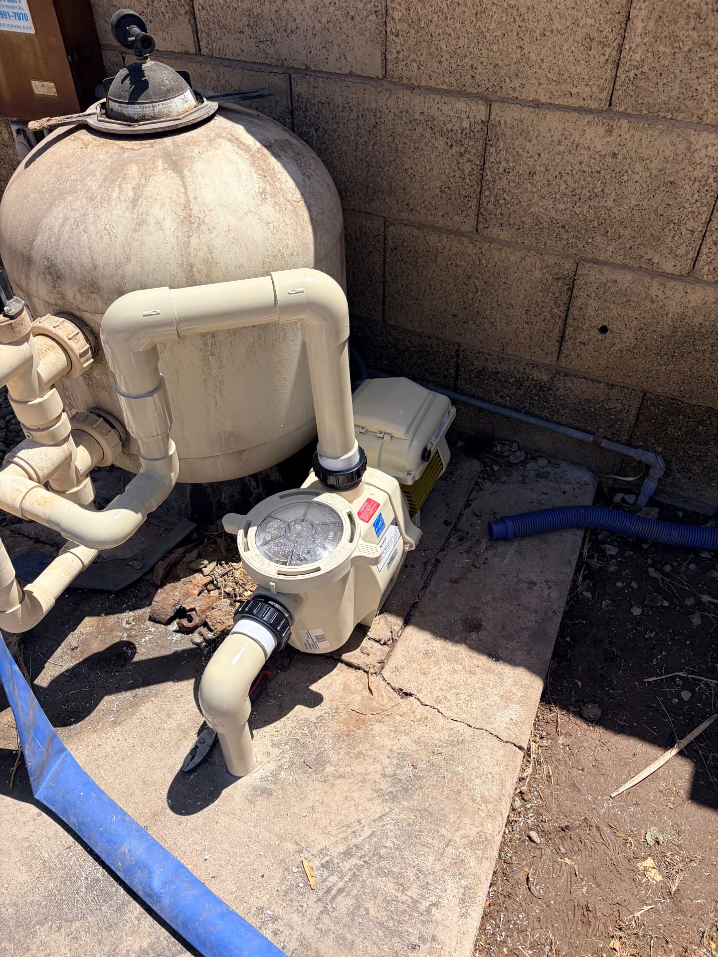 Pool pump and filter equipment repair
